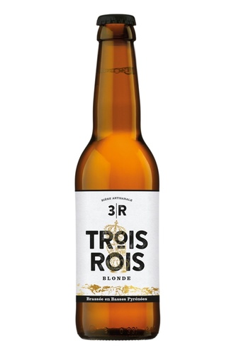 BIERE FRANCE BASSES PYRENEES 3 ROIS BLONDE 0.33 5% BIO