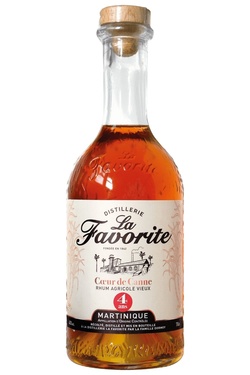 Rhum Martinique La Favorite Coeur De Canne Vieux Vsop 4 Ans 42% 70cl