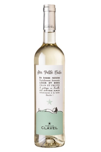 VIN DE FRANCE BLANC DOUX MA PETITE ETOILE DOMAINE CLAVEL 2022