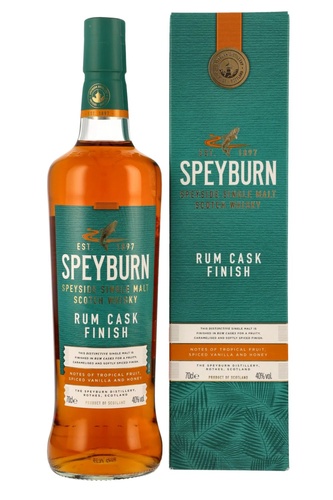 WHISKY ECOSSE SPEYSIDE SINGLE MALT SPEYBURN RUM CASK 40% 70CL