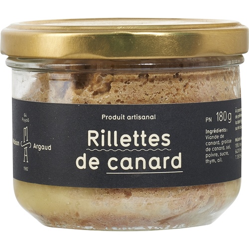 MAISON ARGAUD RILLETTES PUR CANARD BOCAL 180g