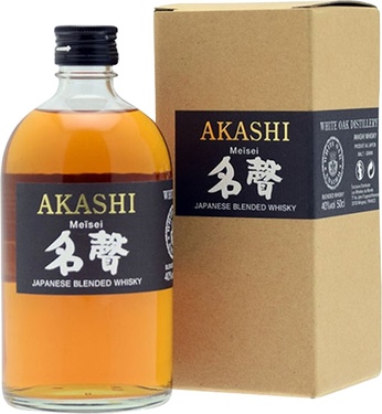 Whisky Japon Akashi Meisei Blend 40% 50cl Sous Etui